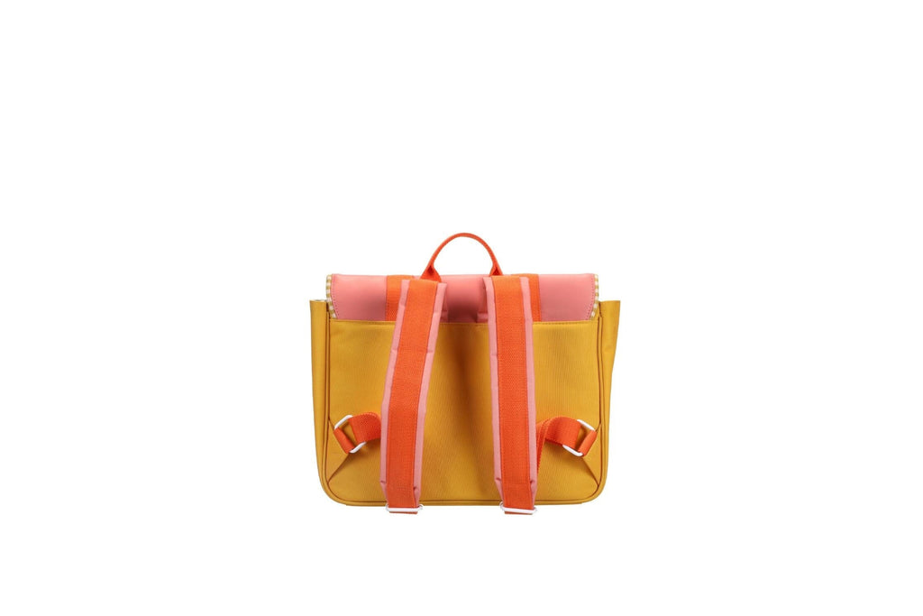 Schooltas - Wonders Coral Pink + Submarine yellow - Sticky Lemon