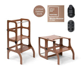 Tour d'apprentissage en bois - Step'n sit - Mocha Mouse avec noir - Ette Tete
