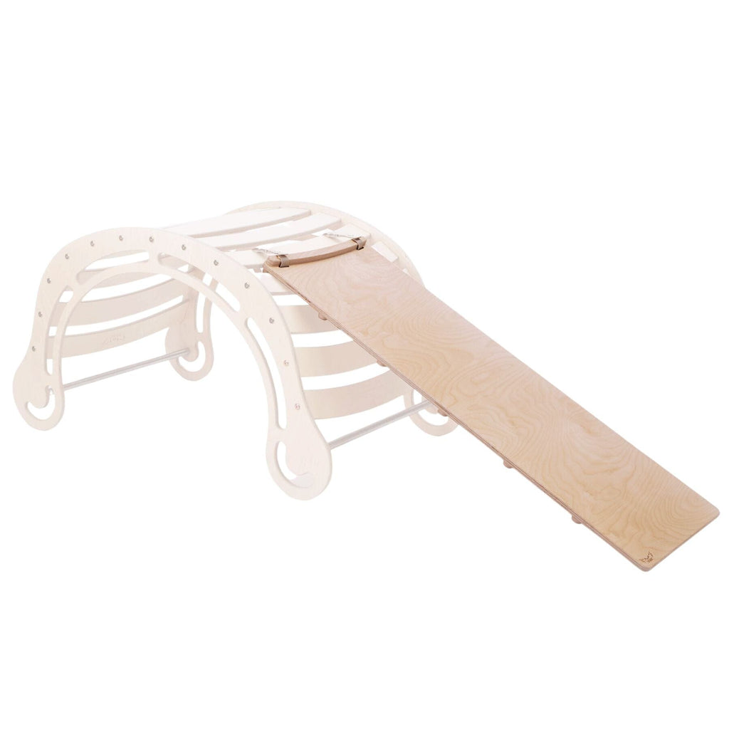 Escalade/toboggan en bois XXL - Naturel - Katehaa