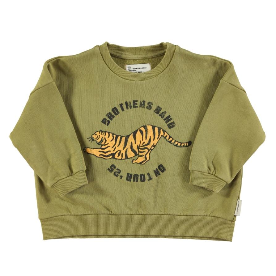 Sweater - Olive Tiger