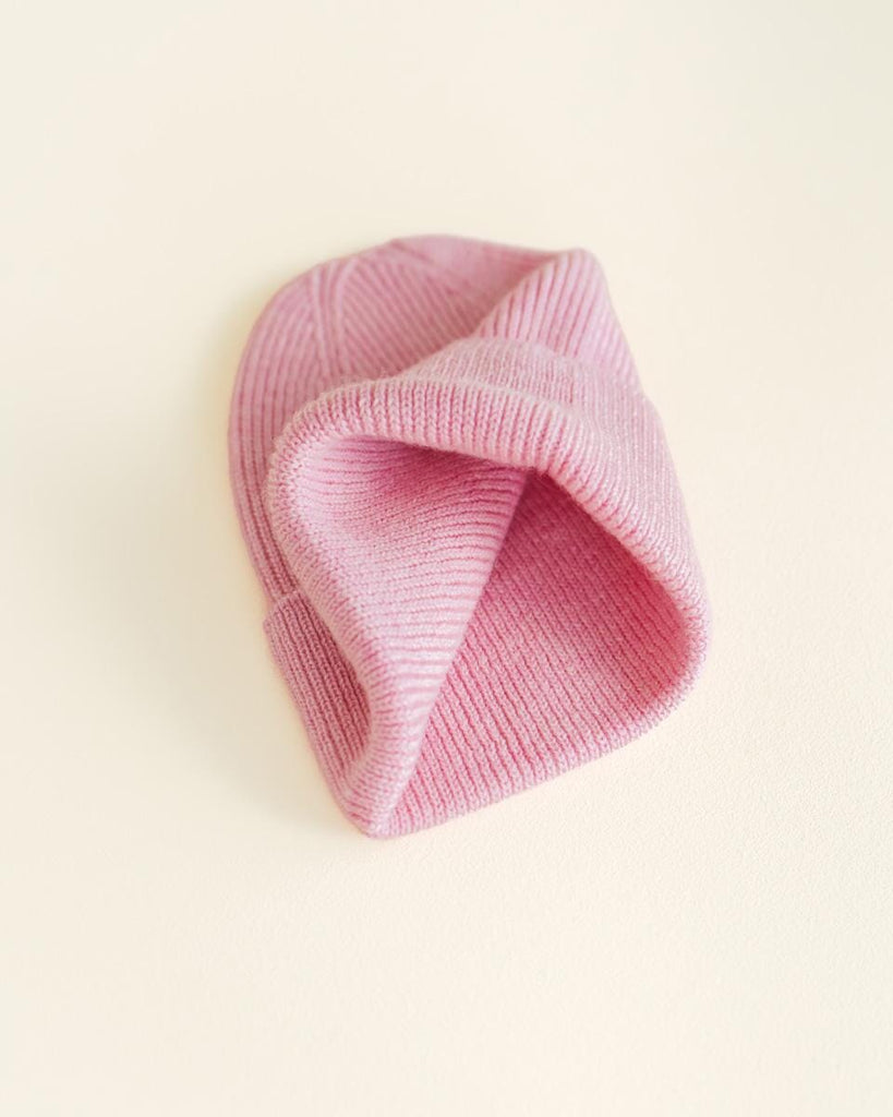 Beanie Fonzie Newborn - Cotton candy