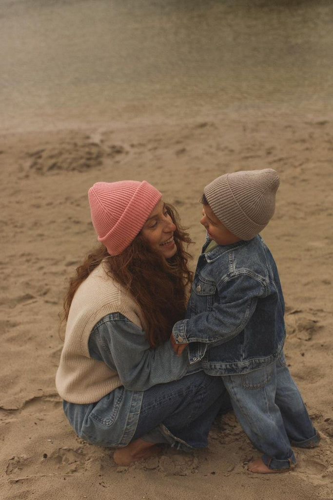 Beanie Fonzie Kids - Pebble