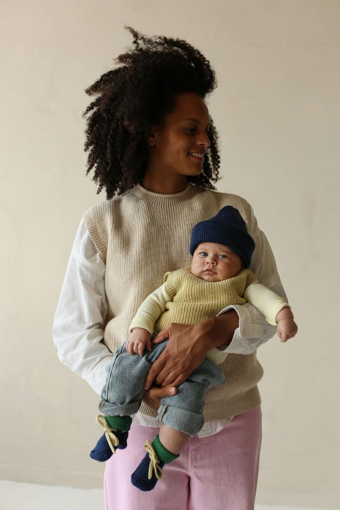 Booties - Blue / Grass