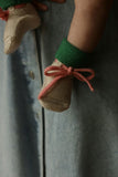 Booties - Cream / Grass
