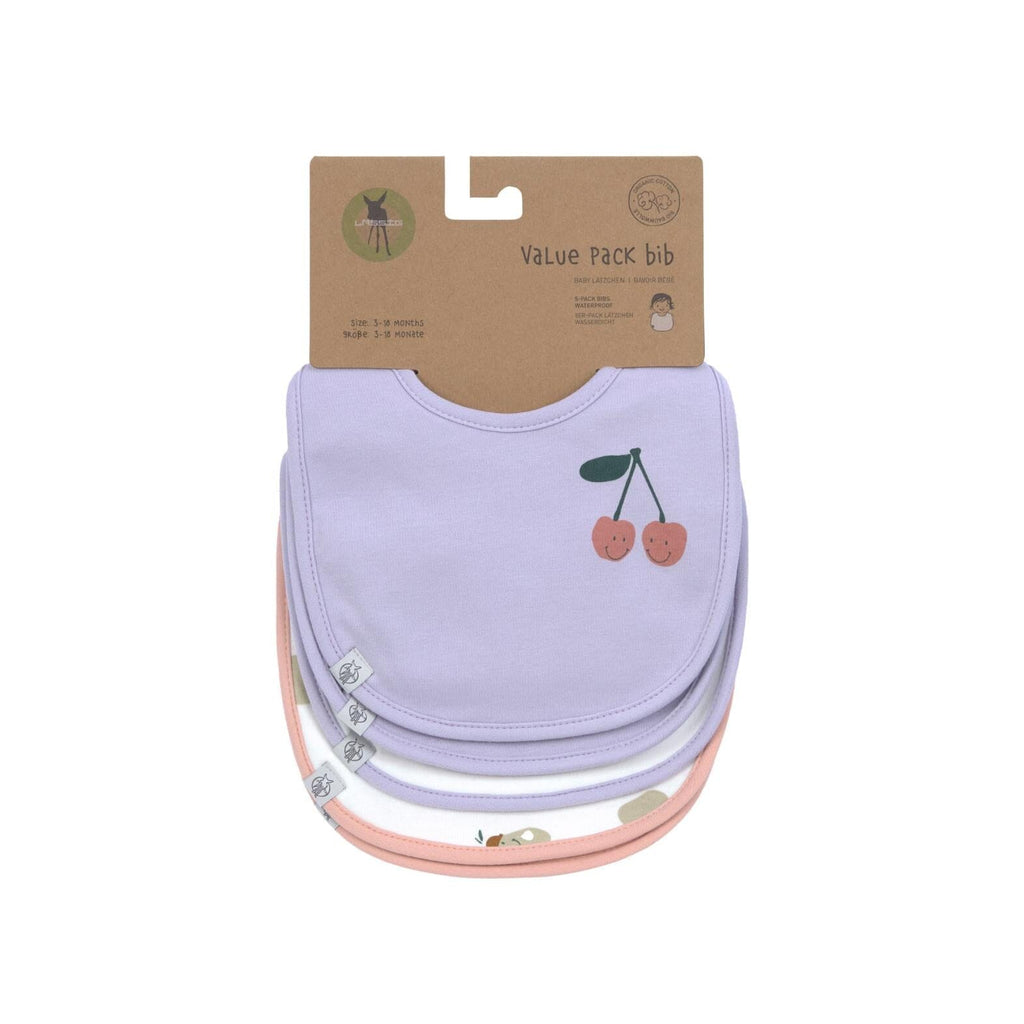 Set van 5 slabbetjes - Happy Fruits Cherry