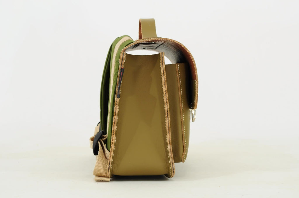 Lederen kleutertas - Car Moss