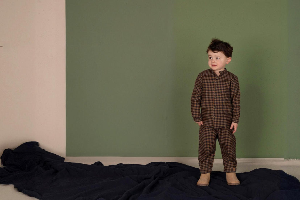 Stic Pants - Navy Checkered