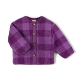 Check Jacket - Purple