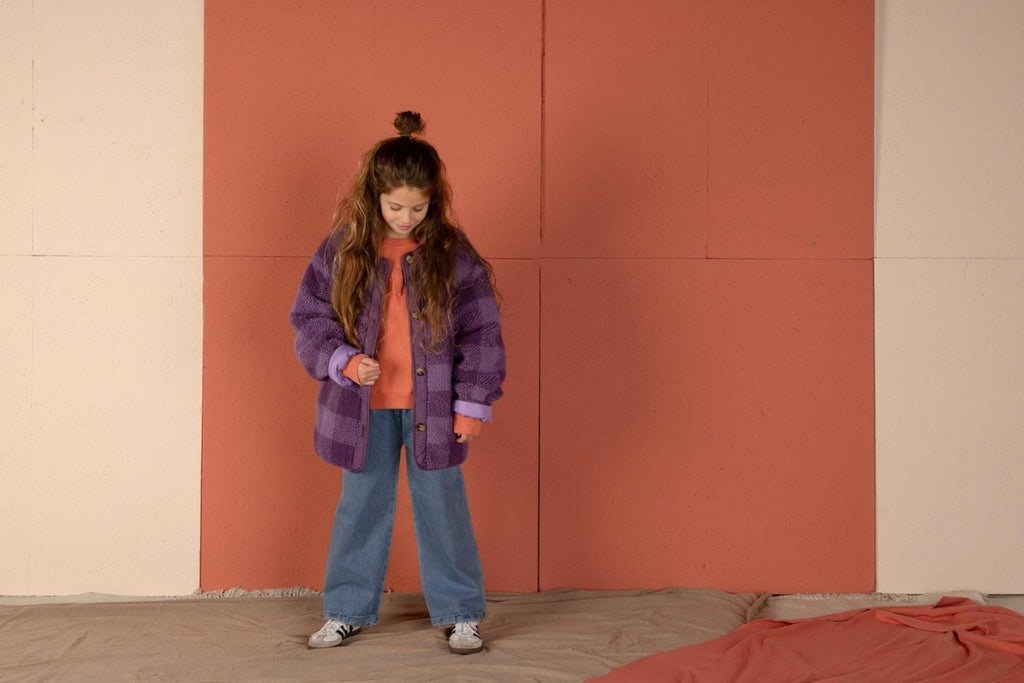 Check Jacket - Purple