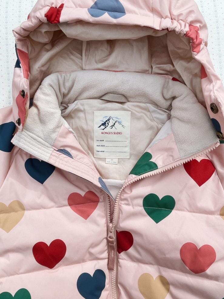 Nuka jas - Coeur rose coloré