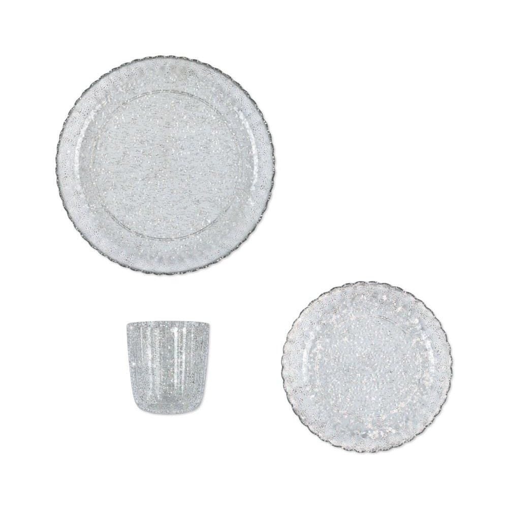 Eetset Glitter - Sparkling Blue