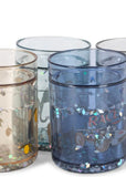 Glitterbekers 4-pack - Blue mix