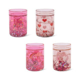 Glitterbekers 4-pack - Pink mix
