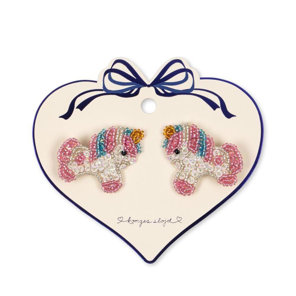 Haarspeldjes met parels 2-pack - Unicorn