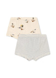 Boxershorts 2-pack - Kubi/Stripe bluie