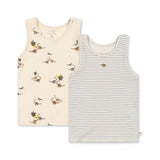 Onderhemdjes 2-pack - Kubi/Stripe bluie