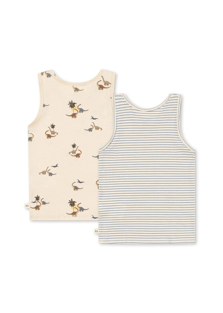 Onderhemdjes 2-pack - Kubi/Stripe bluie