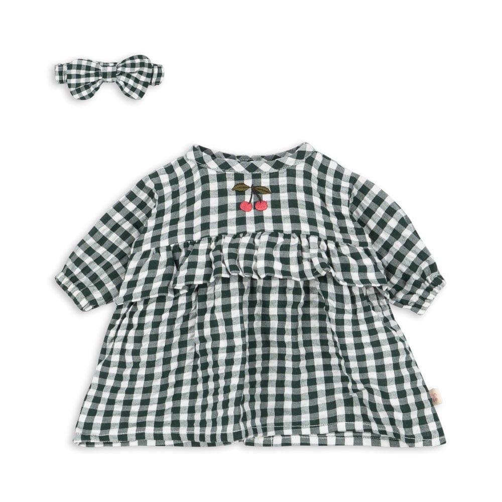 Poppenkledingset - Green check