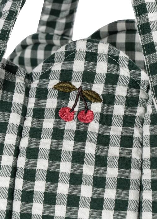 Poppendraagmand - Green check