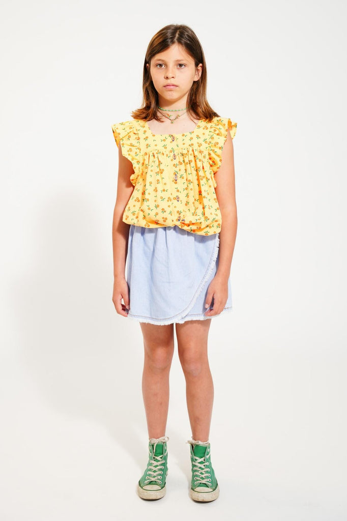 Kort rokje - lichtblauwe denim