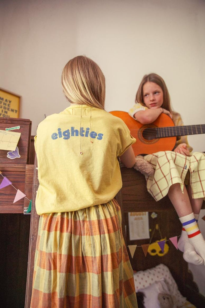 T-shirt - jaune avec imprimé multicolore - Piupiuchick