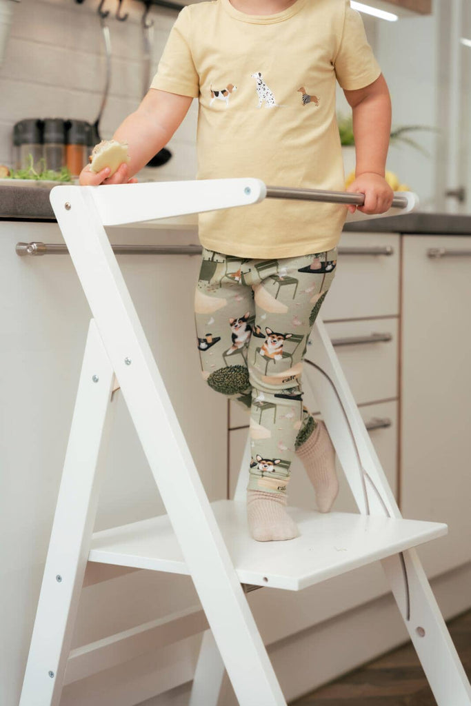 Opvouwbare & verstelbare leertoren Step'n'Fold - Wit - Ette Tete