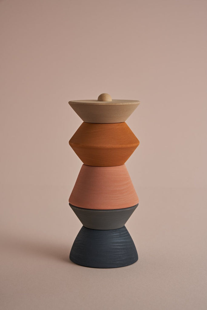 Houten stapeltoren - Big sculpture stacking tower - Raduga Grez