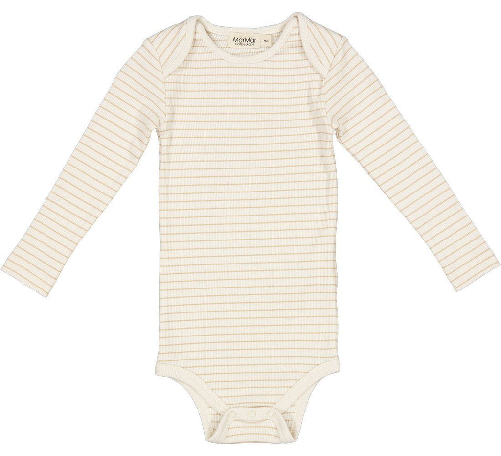 MarMar Copenhagen - Fine rib body Ben - Hay stripe