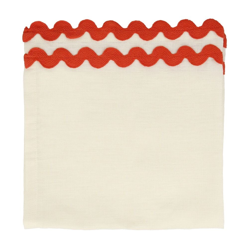 Serviettes avec bordure colorée - Meri Meri
