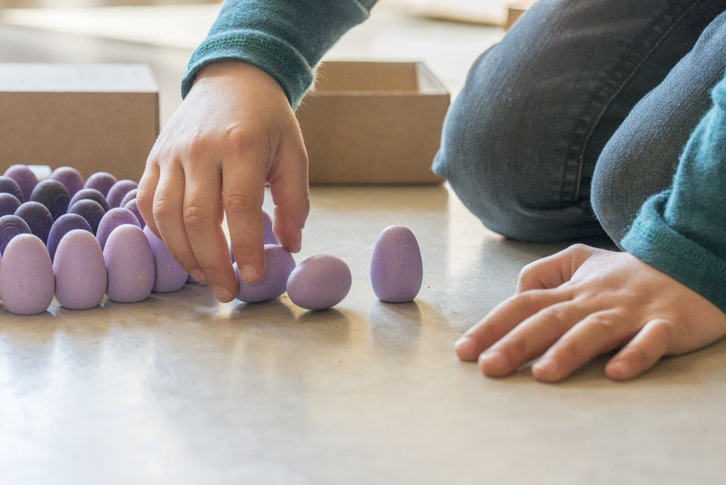 Houten mandala eggs - Grapat