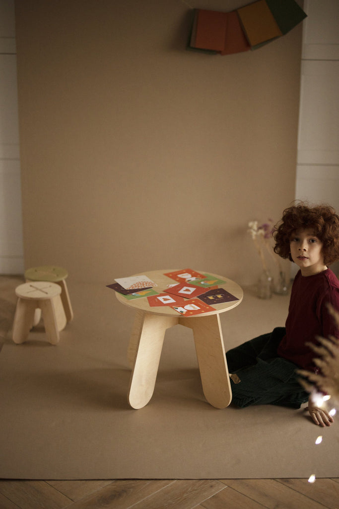 Babai - Houten tafeltje handgemaakt - Natural