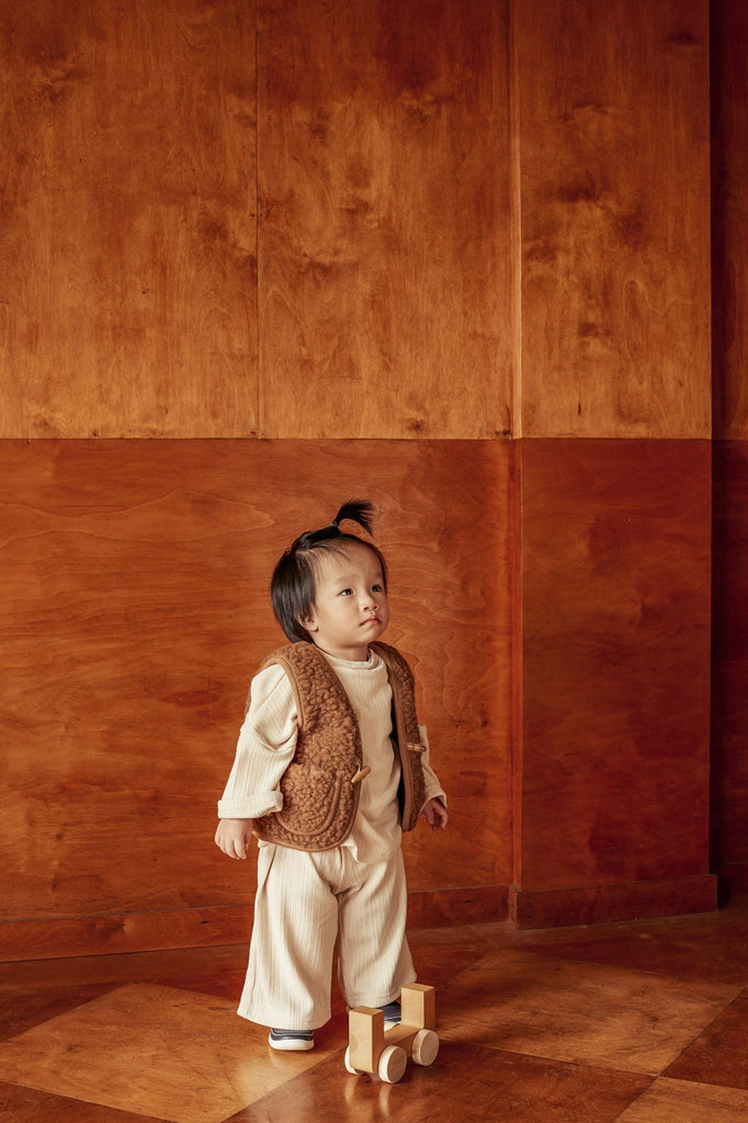 Merino wol snuggle vest - Bruno - BINIBAMBA