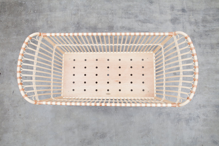 Lit Frederick fait main - Y compris l'éco-matelas 120x60cm - Bermbach
