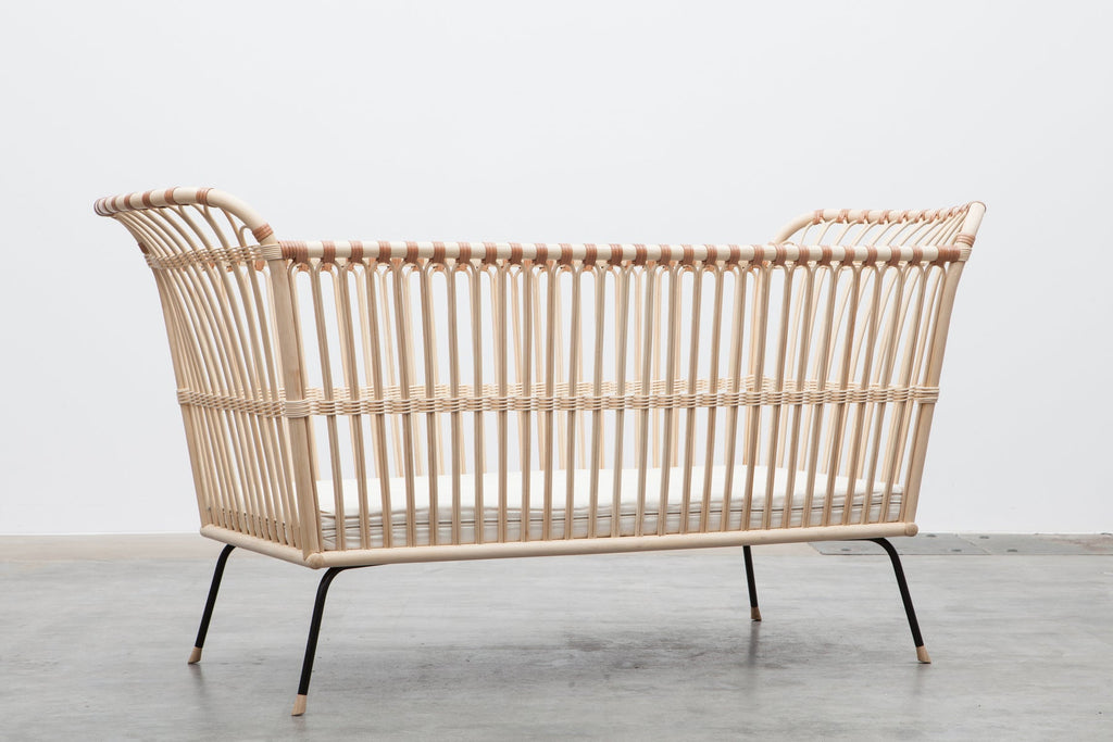 Lit Frederick fait main - Y compris l'éco-matelas 120x60cm - Bermbach