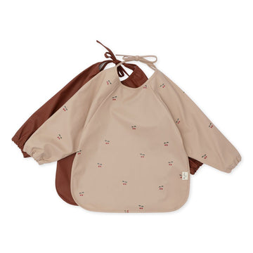 2-pack afwasbare slabbetjes - Cherry - Konges Slojd