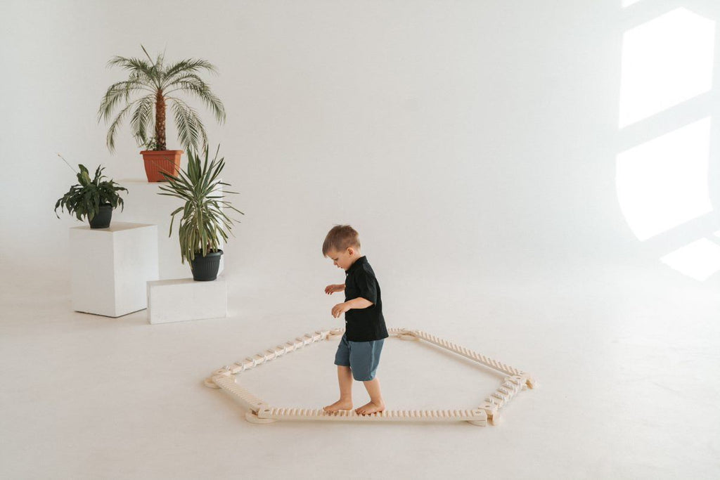 Poutre d'équilibre en bois - Balance Beam TipiToo maxi - Blanc ivoire - Ette Tete