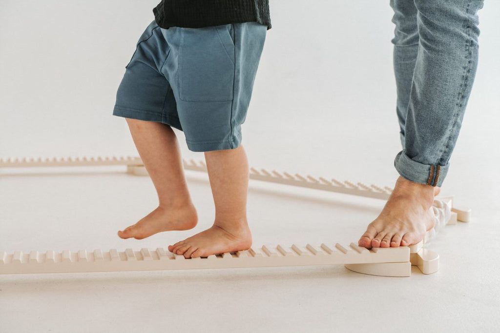 Poutre d'équilibre en bois - Balance Beam TipiToo maxi - Blanc ivoire - Ette Tete