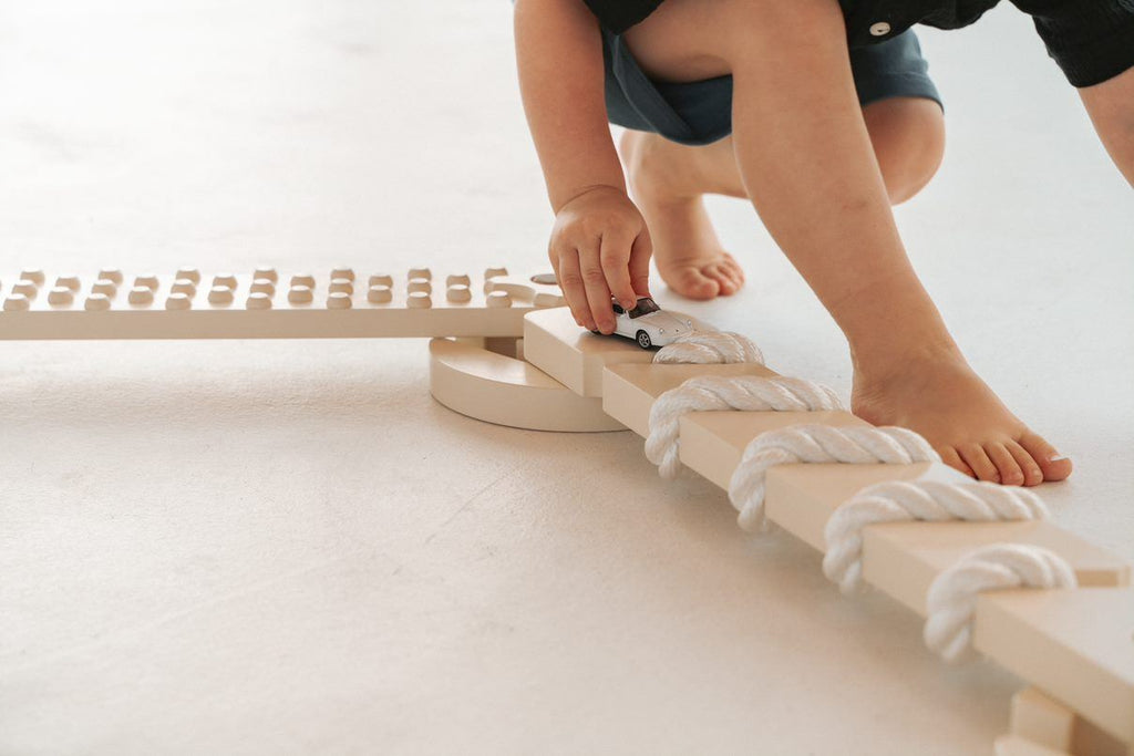 Poutre d'équilibre en bois - Balance Beam TipiToo midi - Blanc ivoire - Ette Tete