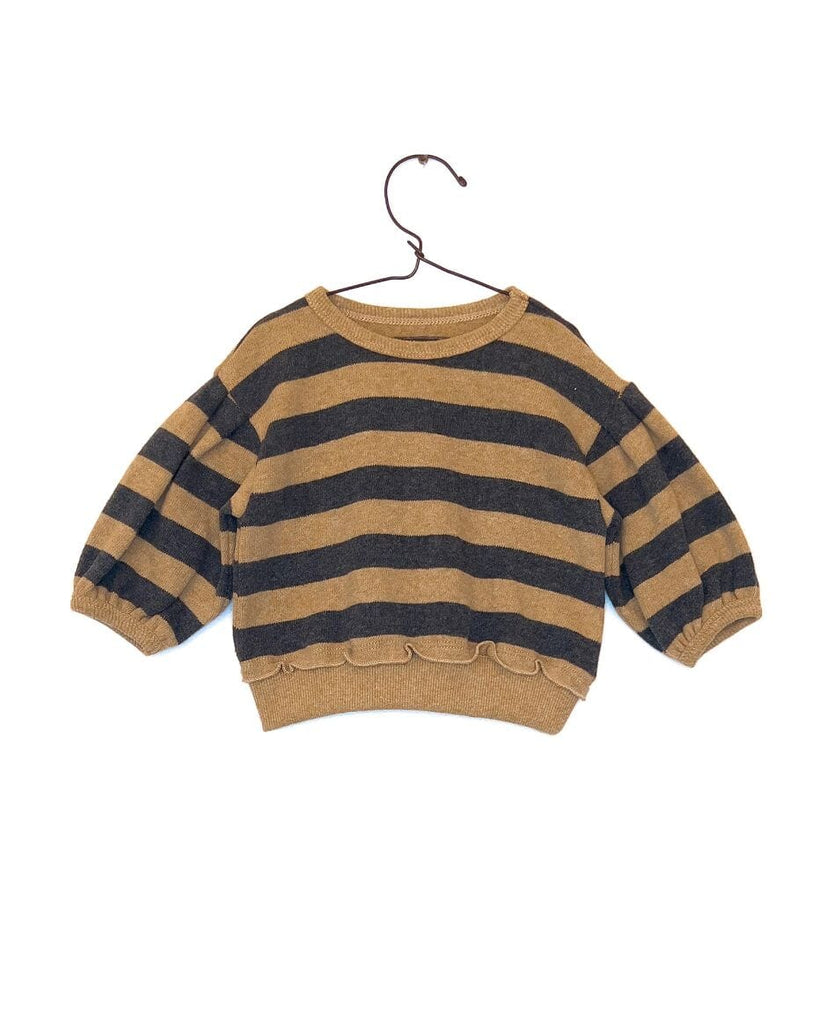 Gestreepte sweater - Nature melange