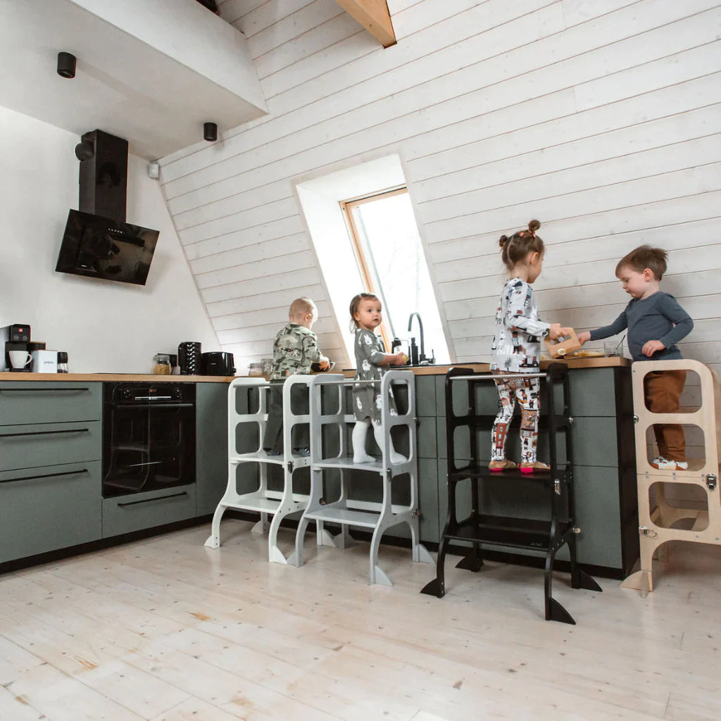 Steunpootjes voor leertorens - Grijs - Ette Tete