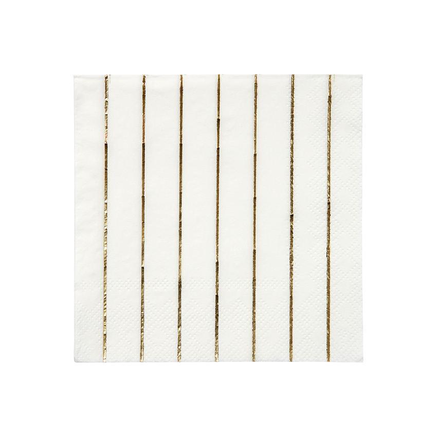 Servetten - Gold Stripe S - Meri Meri