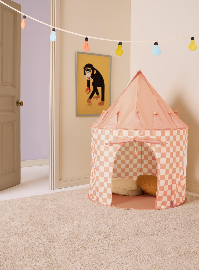 Tente de jeu - Check Apricot - Kid's Concept 