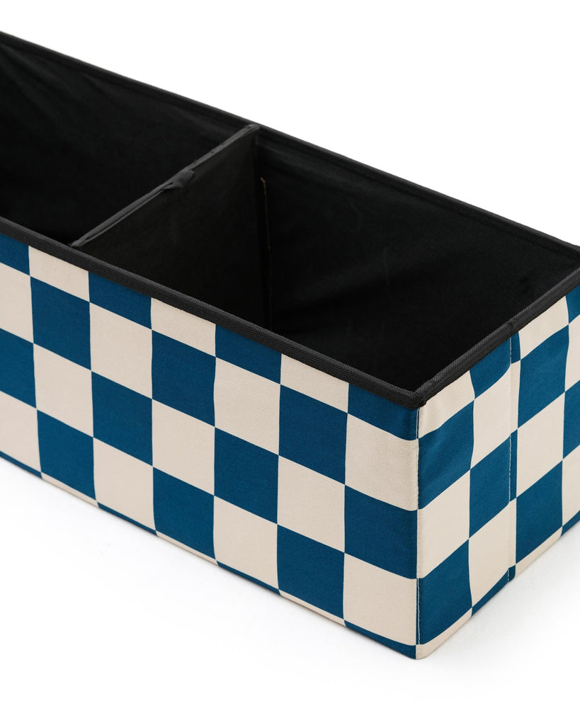 Pouf 80cm - Check Teal - Kid's Concept