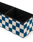 Pouf 80cm - Check Teal - Kid's Concept