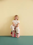 Pouf cylindrique avec espace de rangement - Pink - Kid's Concept 