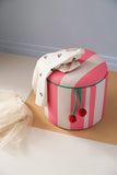 Pouf cylindrique avec espace de rangement - Pink - Kid's Concept 