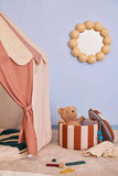 Paviljoentent - Stripe Dusty Brown - Kid's Concept