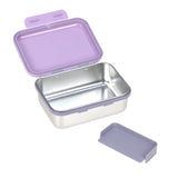 Boîte à lunch en acier inoxydable - Little Gang - Cœur Lilas - Lässig