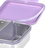 Boîte à lunch en acier inoxydable - Little Gang - Cœur Lilas - Lässig
