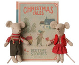 Kersttweelingmuizen Zusje en broertje in boek